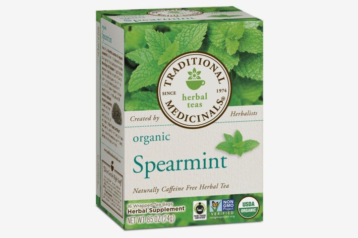 Box of spearmint tea.